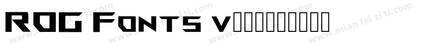 ROG Fonts v161字体转换